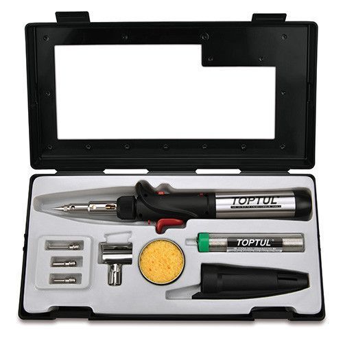 Паяльник газовый 150W с комплектом насадок 8ед. TOPTUL EGAE0801 EGAE0801 фото