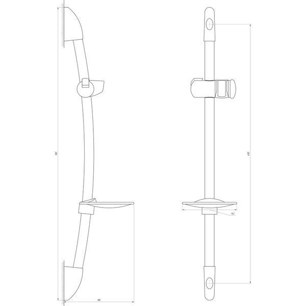 Душевая стойка Dishi L106C 000005553 фото