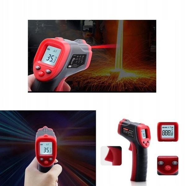 Бесконтактный инфракрасный термометр (пирометр) -50-400&deg;C, 12:1, EMS=0,95 WINTACT WT319A WT319A фото