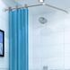 Штанга для шторки кутова Zerix CRS-A-80x80 80x80cm (нержавіюча сталь) (блістер) (ZX6100) ZX6100 фото 6
