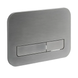 Панель змиву Koer KT-0609-07 240x160x7mm пластикова, кнопка лінійна (колір графіт) (KR6133) KR6133 фото 1