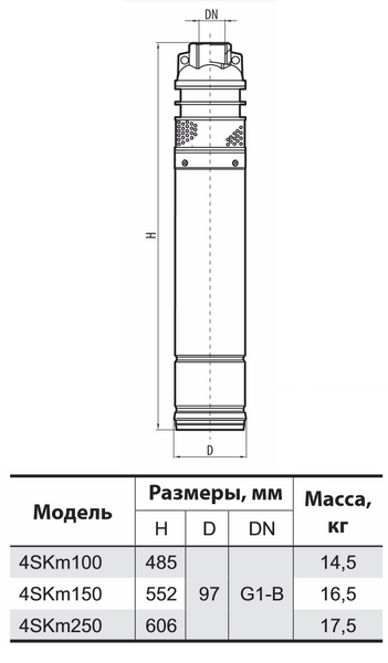 Свердловинний насос 4SKm150 (пульт керування, кабель 15м) "Спрут" 2400 фото