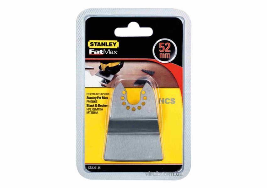 Насадка для реноватора STANLEY , Жорсткий скребок &Oslash;=1x52x26мм HCS STA26135-XJ фото