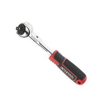 Рукоятка з храповим механізмом поворотна, 72 зуба 1/4 ", Cr-V STORM INTERTOOL ET-8007 ET-8007 фото