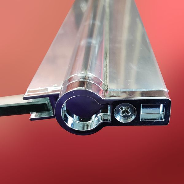 Шторки скляні на ванну Koer SR BS02-80x140-TR-01 прозоре скло 6мм, хром (KR5401) KR5401 фото