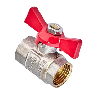 Кран шаровый Waterpro WP602-15FFW - 1/2" ГГБ (стальная бабочка) (WP3290) WP3290 фото