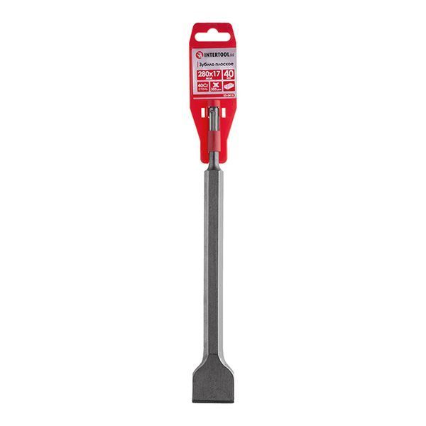 Зубило плоское, SDS-Plus, 40 мм, 280&times;17 мм INTERTOOL SD-0415 SD-0415 фото