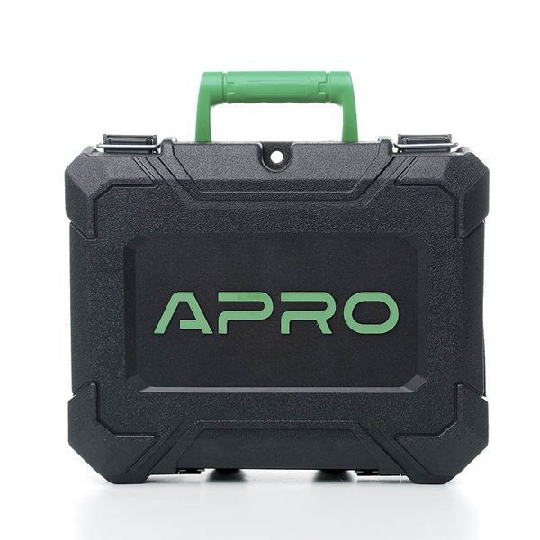 Дрель-шуруповерт бесщеточный APRO 20В, 2А, 20DB, 2 АКБ, ЗУ, кейс (895033) 895033 фото