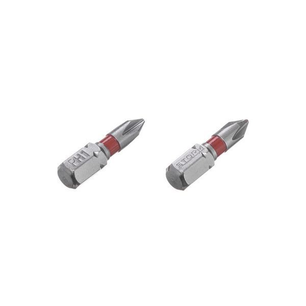 Комплект отверточных насадок, PH1, 1/4"&times;25 мм, S2, 2 ед., STORM INTERTOOL VT-0217 VT-0217 фото