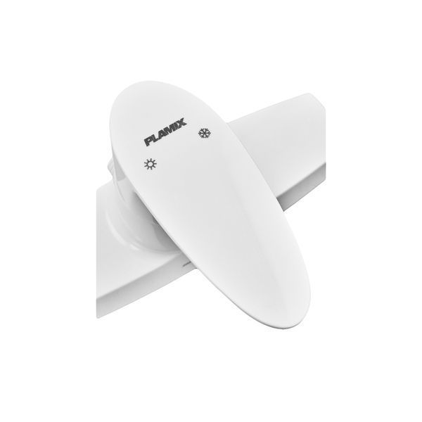 Змішувач для душової кабіни Plamix Cezar-003 SET White (з шлангом, лійкою та кронштейном) (PM0665) PM0665 фото