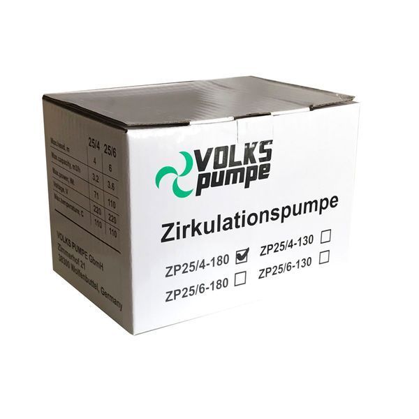 Насос циркуляційний VOLKS pumpe ZP25/4 180мм + гайки 000010612 фото