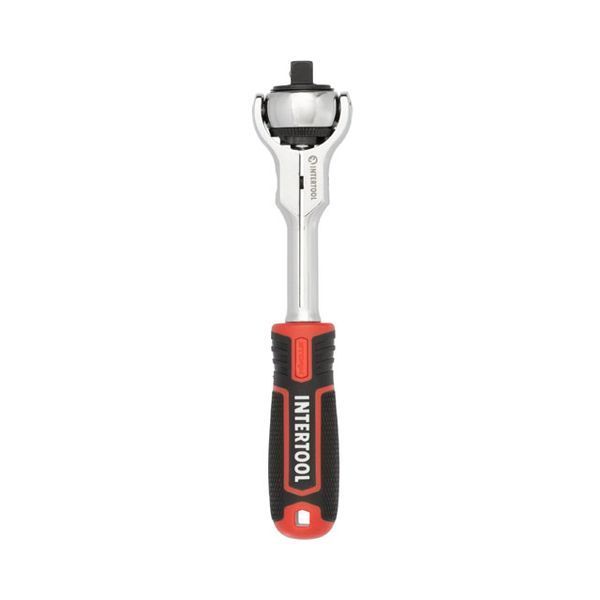 Рукоятка з храповим механізмом поворотна, 72 зуба 3/8 ", Cr-V STORM INTERTOOL ET-8008 ET-8008 фото