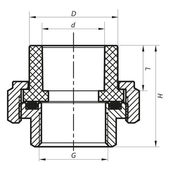 Згін-американка ВР 50x1.1 / 2F PPR KOER K0133.PRO (KP0168) KP0168 фото