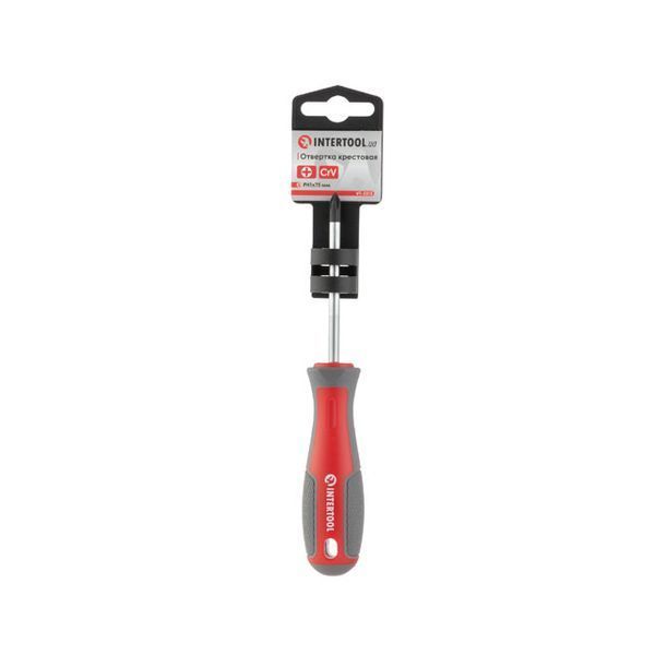 Отвертка крестовая, PH1&times;75 мм, Cr-V INTERTOOL VT-3315 VT-3315 фото