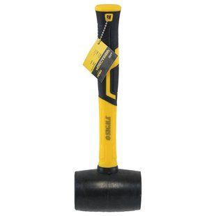 Киянка резиновая чёрная 450г фиберглассовая рукоятка SIGMA (4317361) 4317361 фото