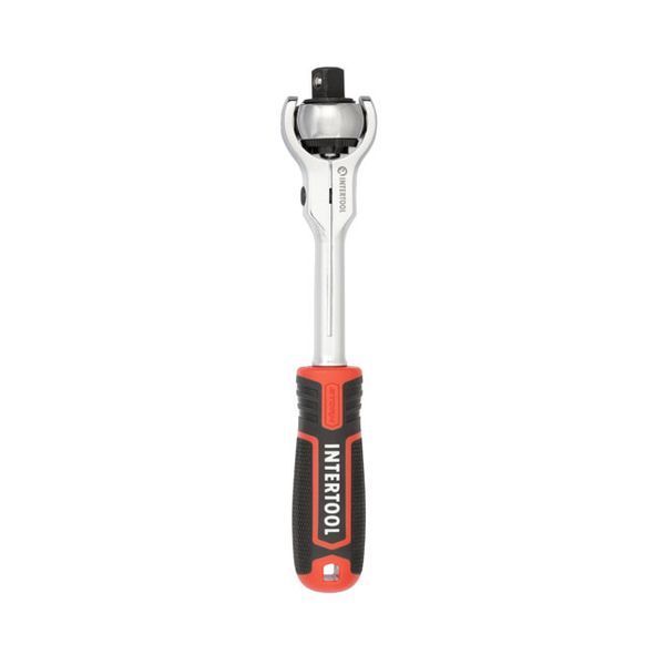 Рукоятка з храповим механізмом поворотна, 72 зуба 1/2 ", Cr-V STORM INTERTOOL ET-8009 ET-8009 фото