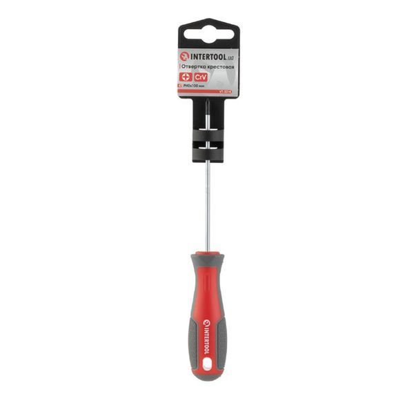 Викруткa хрестова, PH0&times;100 мм, Cr-V INTERTOOL VT-3314 VT-3314 фото