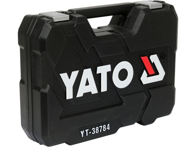 Набір головок торцевих YATO з квадр. 1/4", 1/2" з тріщаткою, устаткуван ключі комбінован, наб 93 ел. YT-38784 YT-38784 фото