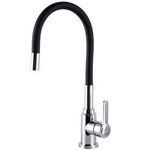 Змішувач для кухні DOMINO ELLIPSE DCC-203L-BLACK гофровилив Чорний,,На Гайці 000025128 фото