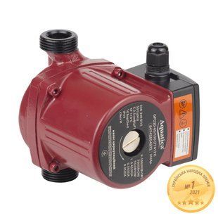 Насос циркуляционный 100Вт Hmax 6м Qmax 75л/мин &Oslash;1" 130мм + гайки &Oslash;&frac34;" AQUATICA (774131) 774131 фото