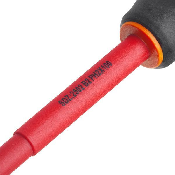 Отвертка крестовая изолированная, PH2, 1000 В, 100 мм INTERTOOL VT-3212 VT-3212 фото