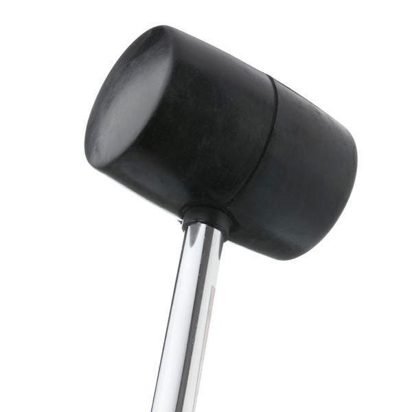 Киянка гумова, 1030 г, 70 мм, чорна гума, металева ручка INTERTOOL HT-0233 HT-0233 фото