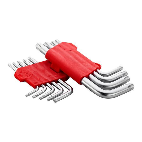Набір ключів Г-подібних TORX, 9 шт., Т10-Т50, Cr-V INTERTOOL HT-0607 HT-0607 фото