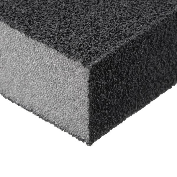 Губка для шліфування, 100&times;70&times;25 мм, оксид алюмінію, К180 INTERTOOL HT-0918 HT-0918 фото