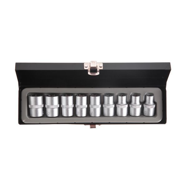 Набір головок TORX, 9 шт., E10-E24, 1/2" INTERTOOL ET-6014 ET-6014 фото