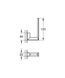 Держатель для запасного рулона туалетной бумаги Grohe Selection Cube (40784000) 40784000 фото 3