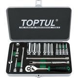 Набір інструменту дюймового TOPTUL 1/4" 18ед. 3/16"-9/16" (довгі головки) GCAD1813 GCAD1813 фото