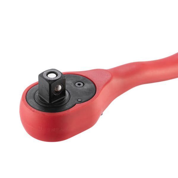 Рукоятка із храповим механізмом на 72 зуба 1/2" вигнута Cr-v (Professional) INTERTOOL HT-2109 HT-2109 фото