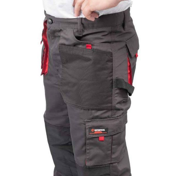 Брюки робочі, 80% поліестер / 20% бавовна, щільність 260 г/м&sup2;, L INTERTOOL SP-3013 SP-3013 фото