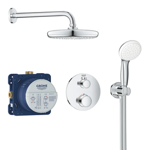 Душова система прихованого монтажу із термостатом Grohe Grohtherm Convent. Concealed (34727000) 34727000 фото