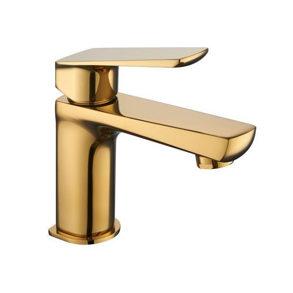 Змішувач для умивальника TOPAZ LEXI TL- 21201-H57-AU cartridge D25 золото PVD 000019547 фото