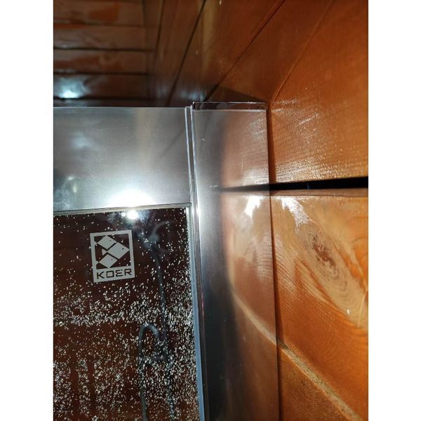 Шторки скляні розсувні на ванну Koer SR BS06-120x150-TR-01 прозоре скло Easy Clean 6мм, хром (KR5945) KR5945 фото