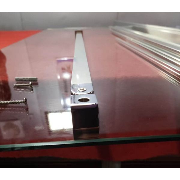 Шторки скляні розсувні на ванну Koer SR BS06-120x150-TR-01 прозоре скло Easy Clean 6мм, хром (KR5945) KR5945 фото