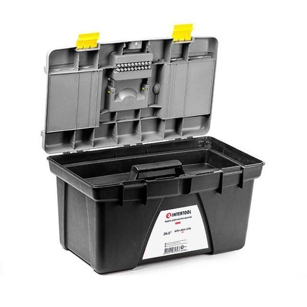 Ящик для інструментів 26.5" 670*393*370мм INTERTOOL BX-0326 BX-0326 фото