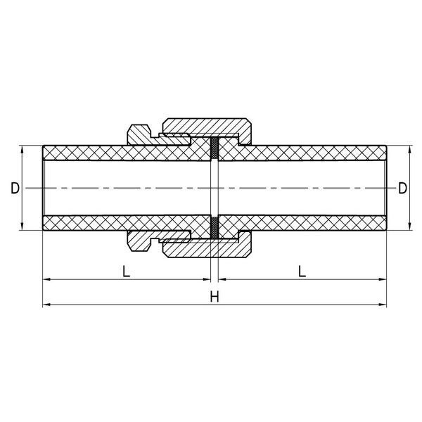 Разборное резьбовое соединение Koer K0279.PRO - 20 PPR (KP2923) KP2923 фото