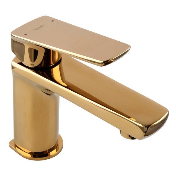 Змішувач для умивальника TOPAZ LEXI TL- 21201-H57-AU cartridge D25 золото PVD 000019547 фото