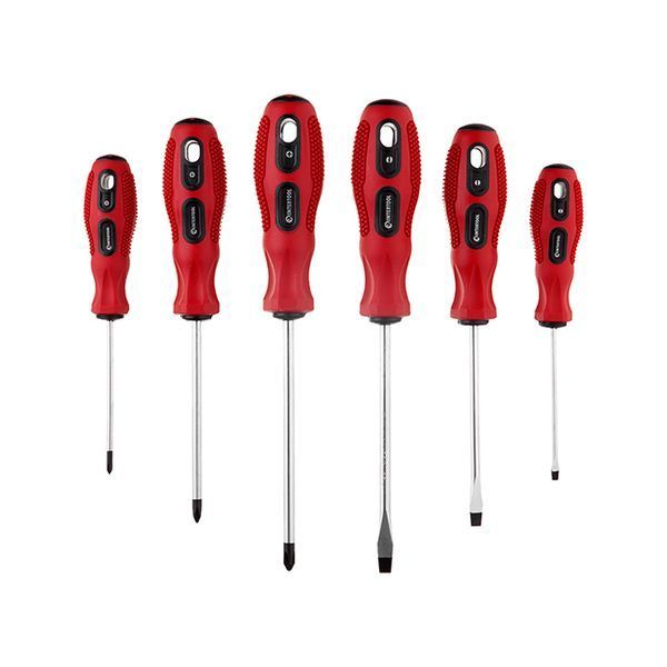 набор отверток, 6 ед. (SL3, SL5, SL6, PH0, PH1, PH2), 75-125 мм, Cr-V, Ergo-дизайн INTERTOOL VT-2005 VT-2005 фото