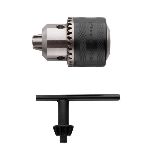 Патрон для дриля з ключем, 1/2"-20, 3-16 мм INTERTOOL ST-1620 ST-1620 фото