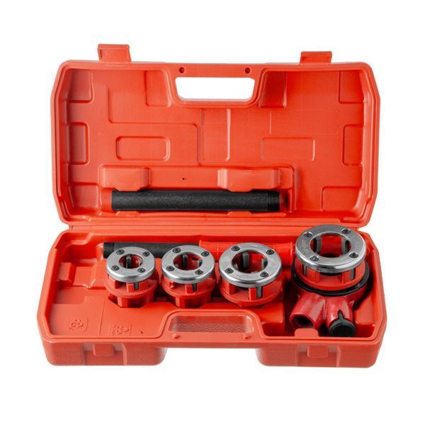 Набор трубных плашек 4 шт, для нарезки резьбы: 1/2", 3/4", 1", 1 1/4" INTERTOOL SD-8004 SD-8004 фото