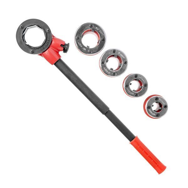 Набор трубных плашек 4 шт, для нарезки резьбы: 1/2", 3/4", 1", 1 1/4" INTERTOOL SD-8004 SD-8004 фото