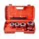 Набор трубных плашек 4 шт, для нарезки резьбы: 1/2", 3/4", 1", 1 1/4" INTERTOOL SD-8004 SD-8004 фото 3