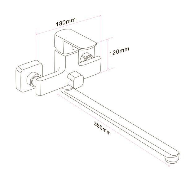 Змішувач для ванни Globus Lux ALFA GLAL-0208N 000031793 фото