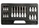 Набір головок торцевих з насадками TORX YATO : квадрат 1/2"-1/4". TORX T10-T60. 18 Шт. YT-7751 YT-7751 фото 1