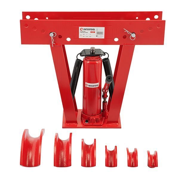 Трубогин гідравлічний 12 т, діаметр труб: 1/2", 3/4", 1", 1-1/4", 1-1/2", 2" INTERTOOL GT1212 GT1212 фото