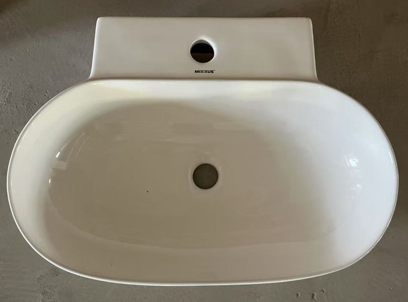 Раковина подвесная MIXXUS PREMIUM DIVERSE-0201 560х390х125mm с отверстием под смеситель (MP6510) MP6510 фото
