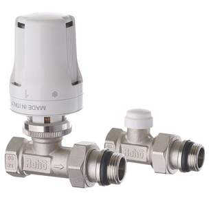Комплект для подключения радиатора Roho R5161-050K - 1/2" прямой (антипротечка) (RO0119) RO0119 фото